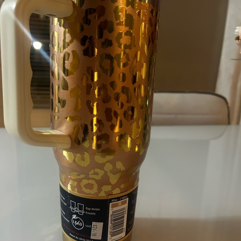 Buc-ee's Gold Leopard Tumbler - Picture 2 of 2